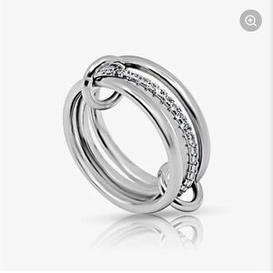 Evryjewels Stacked Linked Crystal Band Ring